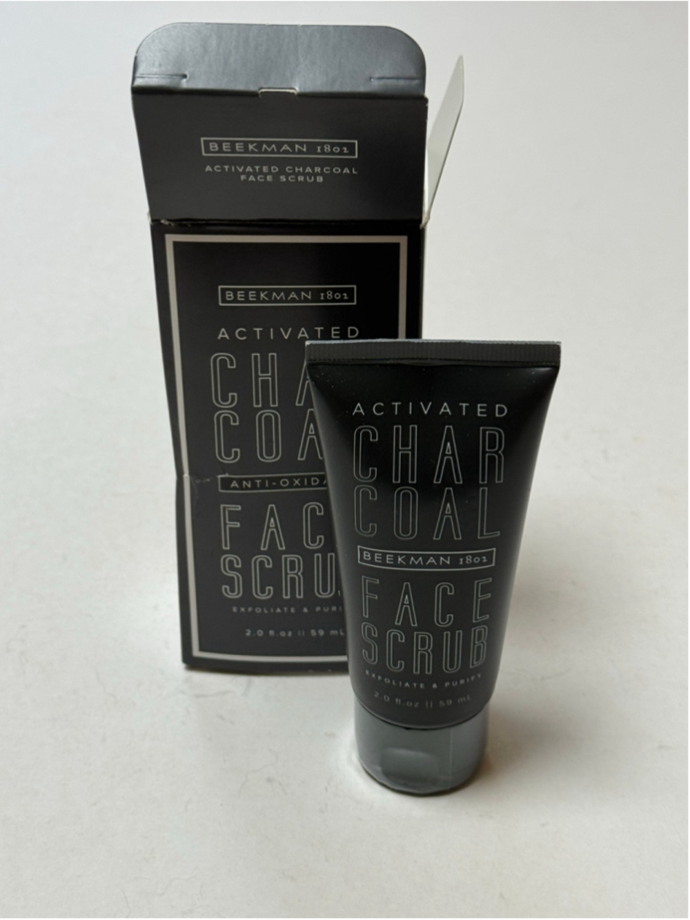 Beekman 1802 Activated Charcoal Face Scrub 2.0 oz NEW
